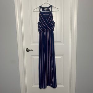 Red White and Blue Strappy Maxi Dress